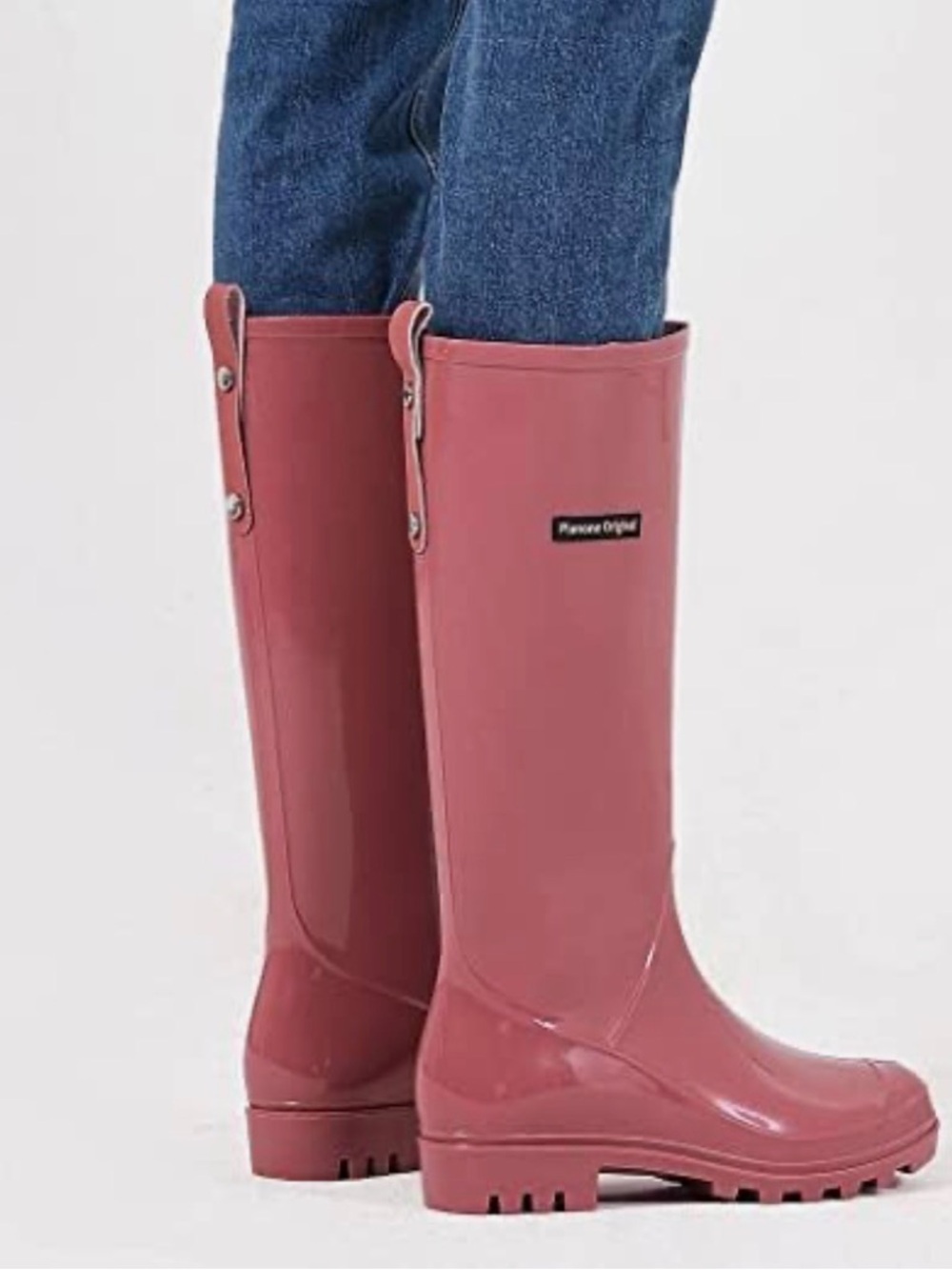 planone Tall rain Boots for Women Waterproof Garden Shoe Anti Slipping Rainboots - Picture 2 of 9